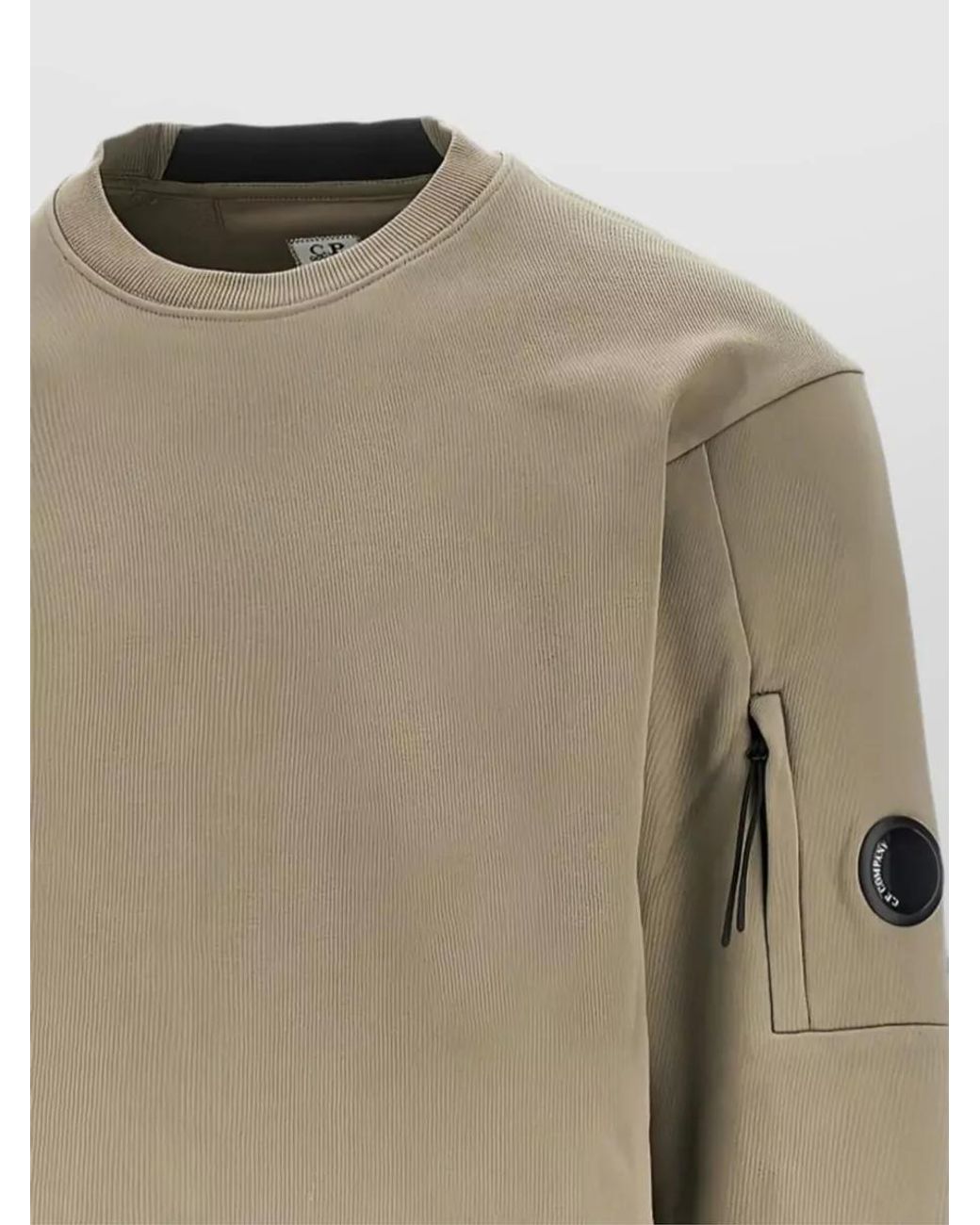 C P Company Natural Cotton Regular-Fit Crewneck Sweatshirt for men
