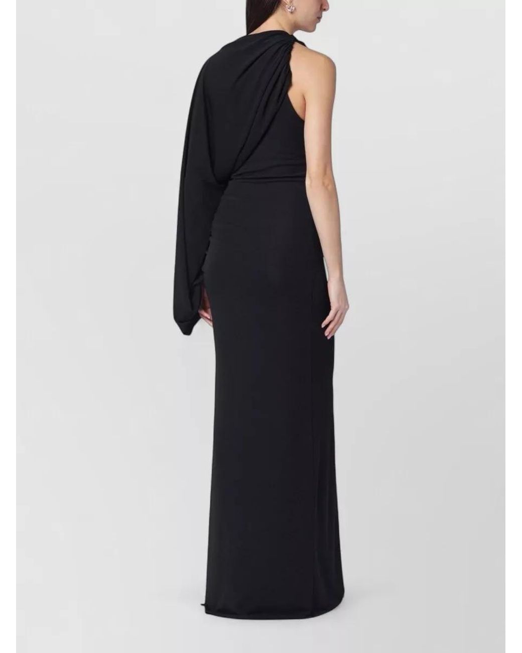 ANDAMANE Blue One-Shoulder Maxi Dress