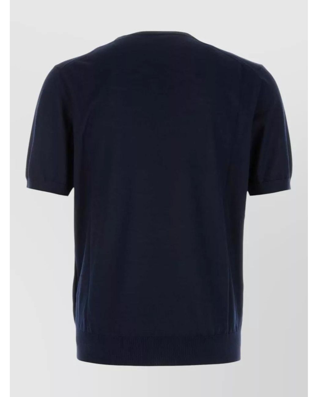 Prada Blue Virgin Wool Sweater for men