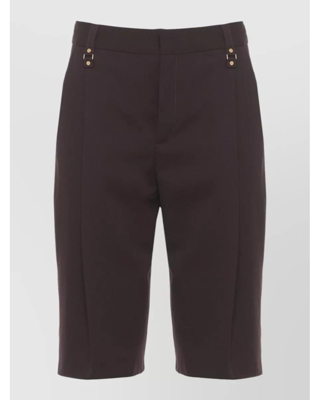 Elisabetta Franchi Blue Cropped Bermuda Shorts