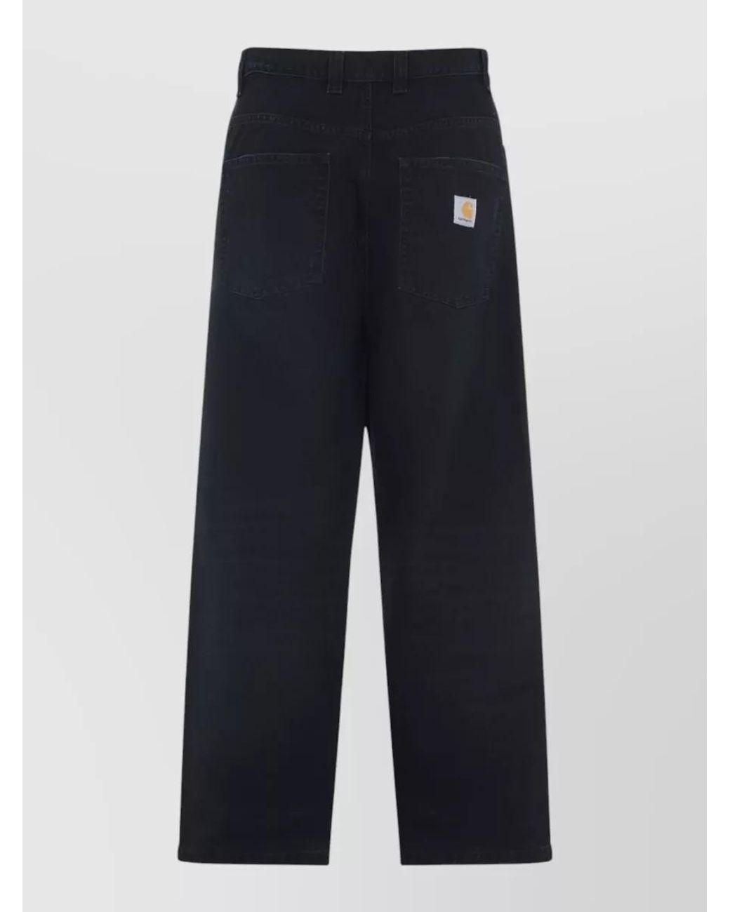 Carhartt Blue Organic Cotton Wide-Leg Trousers for men