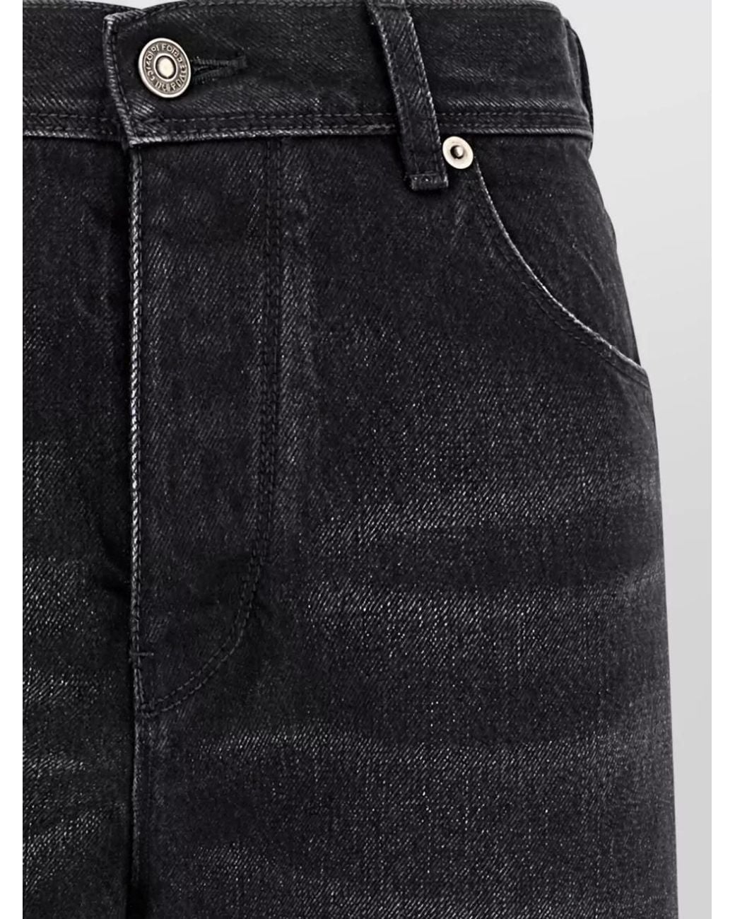 Fendi Black Denim Straight-Leg Jeans