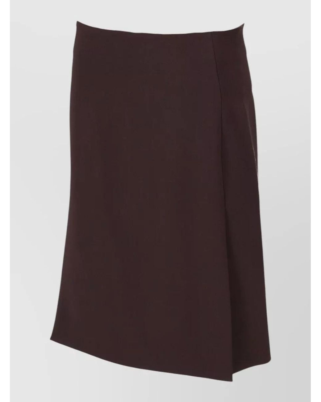 P.A.R.O.S.H. Purple Wool Asymmetric Skirt
