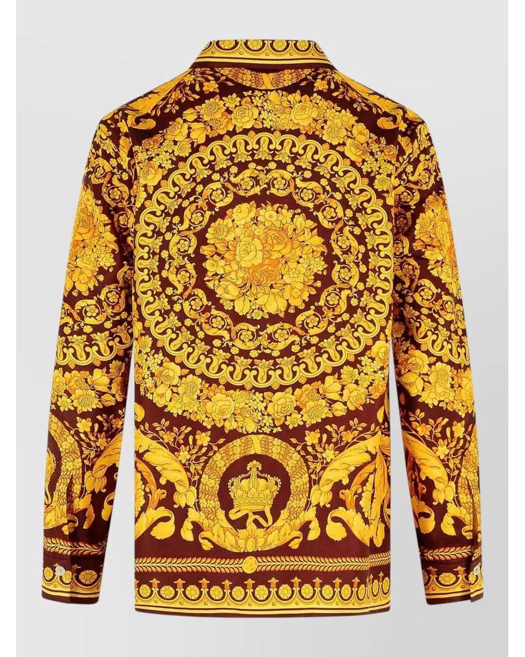 Versace Yellow Baroque Heritage Print Shirt