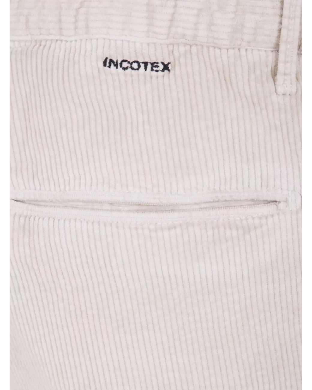 Incotex Pink Cotton Slim-Fit Straight-Leg Trousers for men