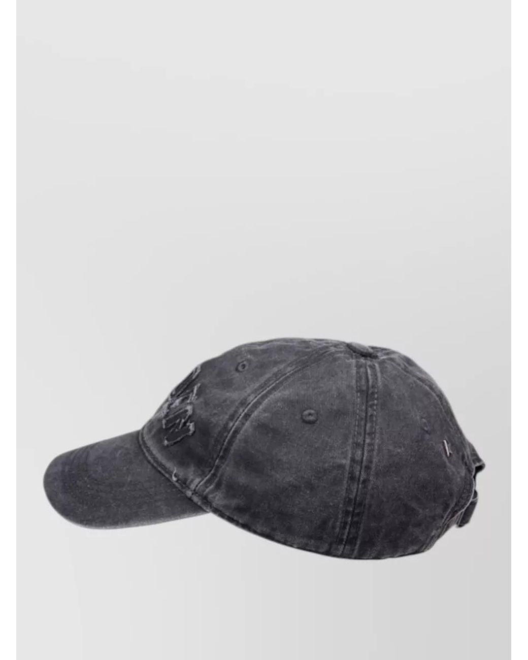 Golden Goose Deluxe Brand Gray Cotton Logo Baseball Cap for men