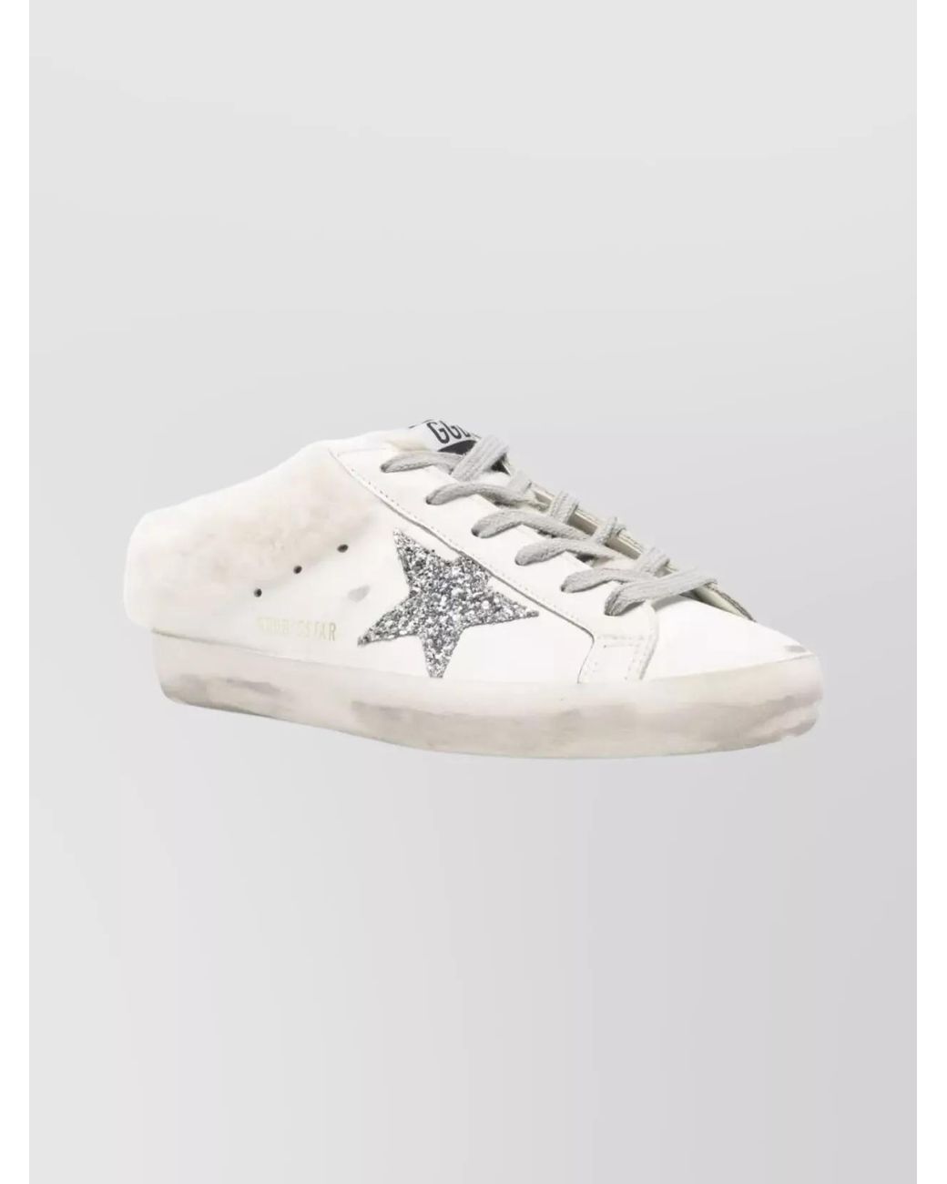 Golden Goose Deluxe Brand White Leather Slip-On Sabot Sneakers