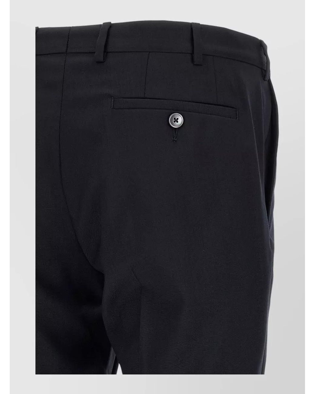 Pal Zileri Blue Wool Tailored Trousers for men