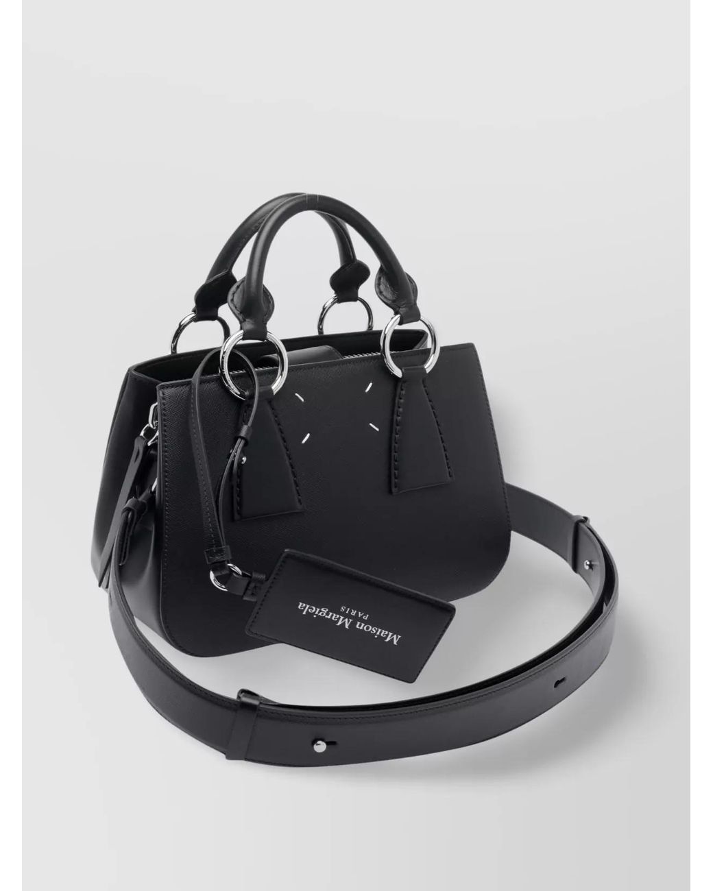 Maison Margiela Black Na Calf Leather Shoulder Bag