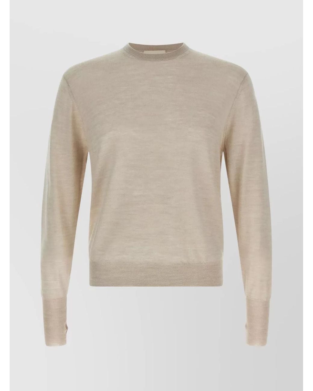Ma'ry'ya White Wool And Silk Jumper for men