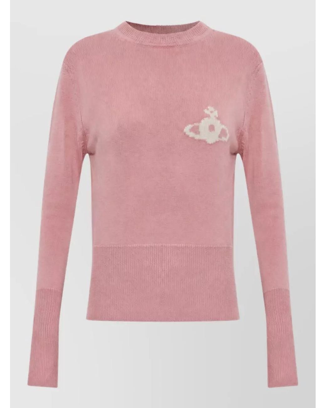 Vivienne Westwood Pink Wool Crewneck Sweatshirt