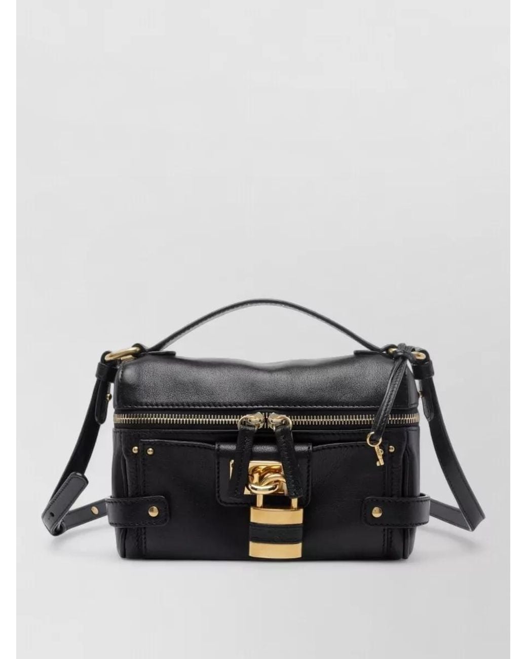Chloé Black Paddington Small Leather Mini Bag