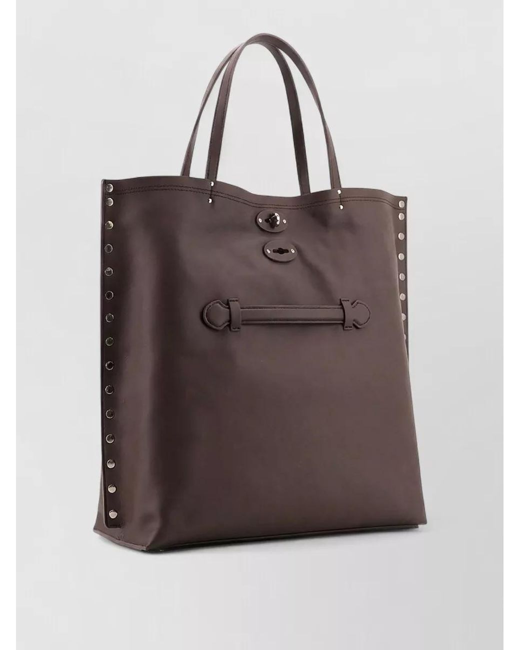 Zanellato Brown Leather Tote Bag