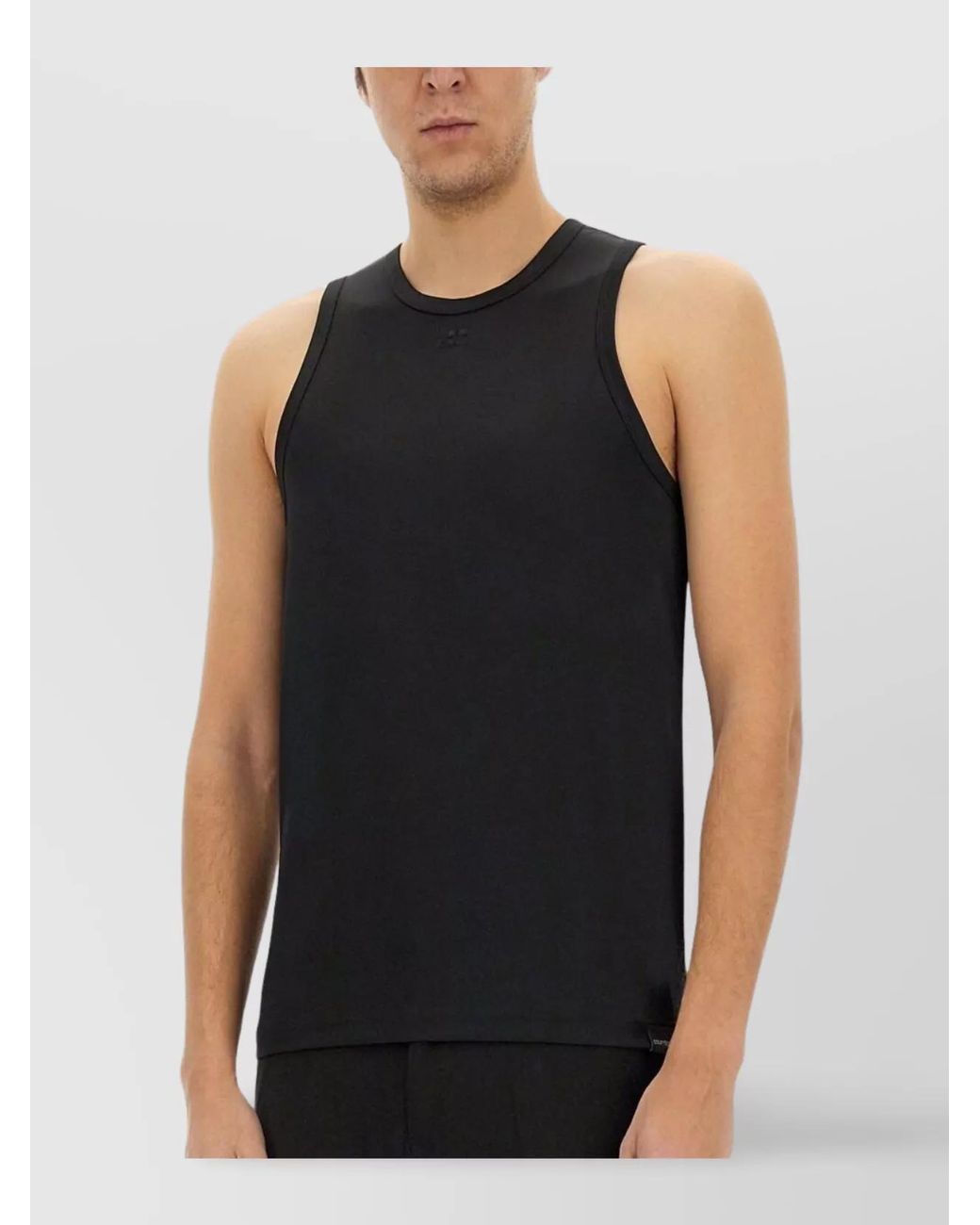 Courreges Black Tank Top for men