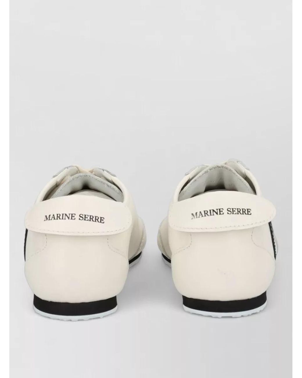 MARINE SERRE Natural Leather Low-Top Sneakers for men