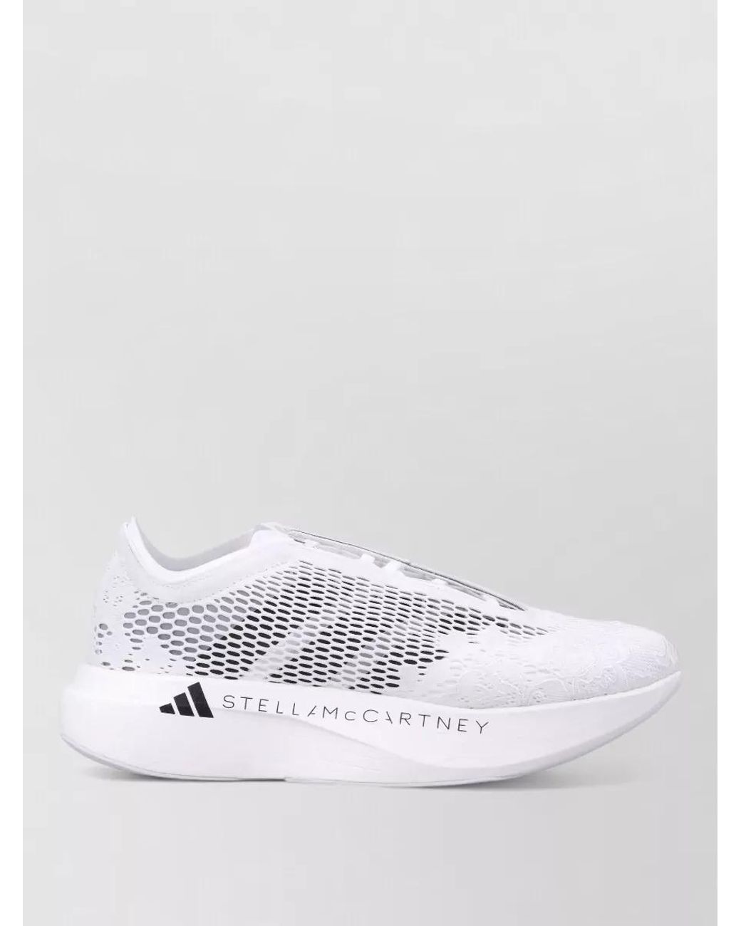 Adidas By Stella McCartney White Synthetic Textile Slip-On Sneakers