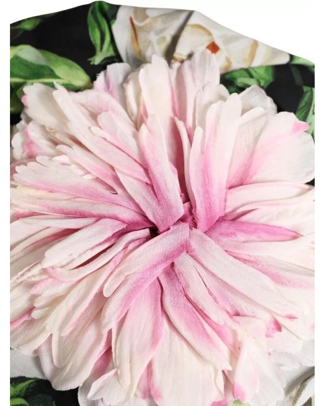 Dolce & Gabbana Pink Silk Floral Turban Headband