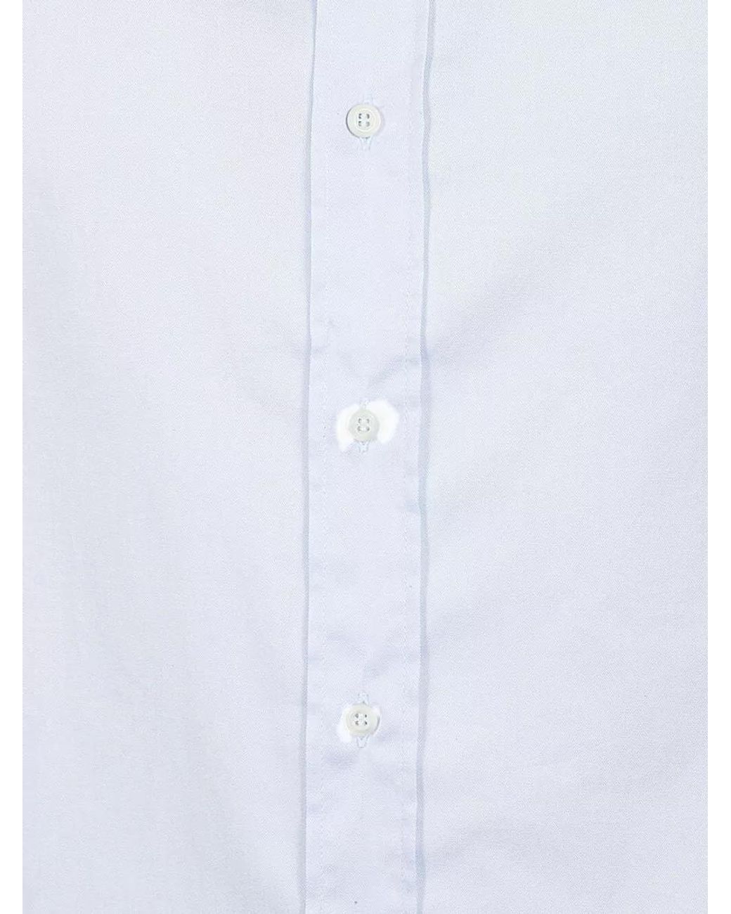 Brunello Cucinelli White Cotton Regular-Fit Button-Down Shirt for men