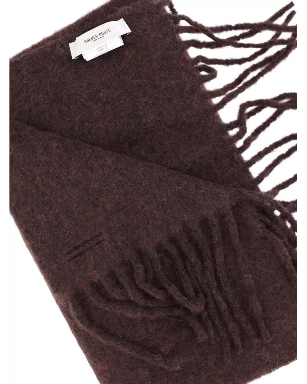 Golden Goose Deluxe Brand Brown Alpaca Scarf for men