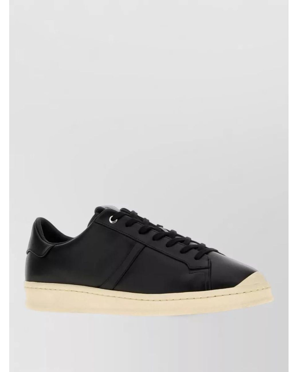 Jil Sander Black Leather Low-Top Sneakers for men