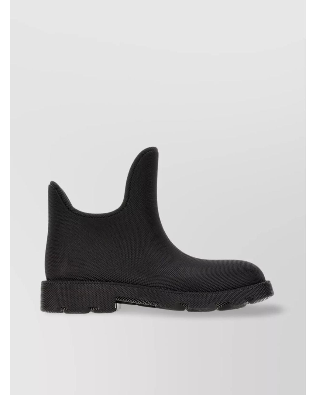 Burberry Black Rubber Ankle Boots for men