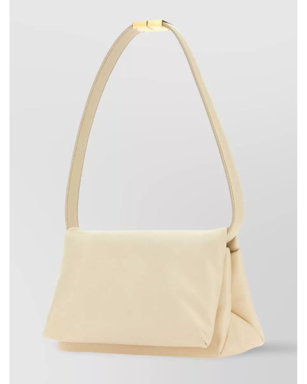 Marni Natural Prisma Small Leather Shoulder Bag