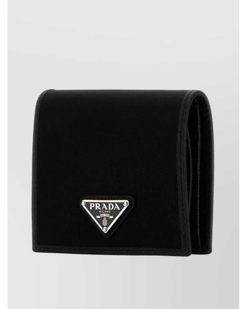 Prada Black Recycled Nylon Wallet for men