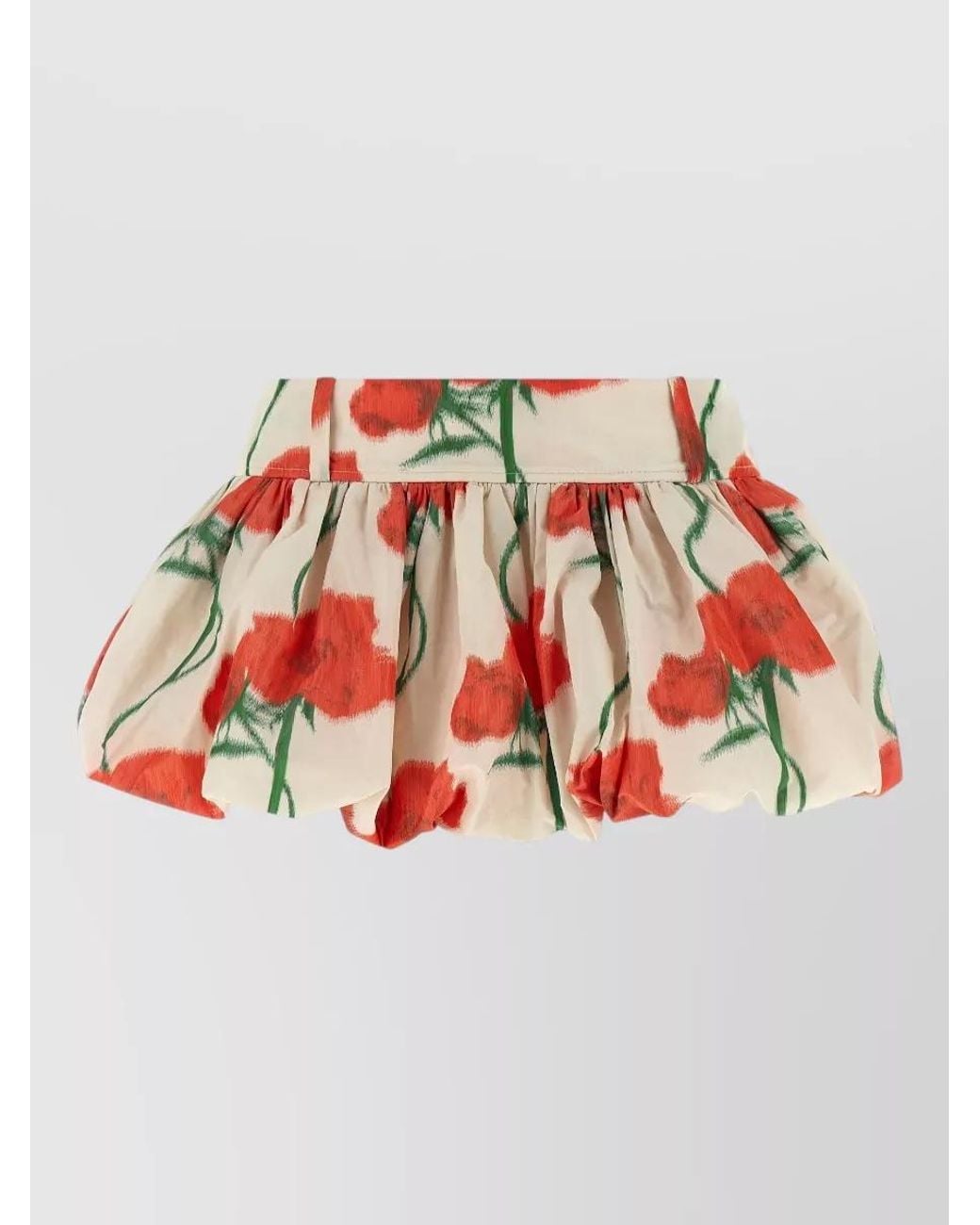 KENZO Red Printed Balloon Mini Skirt