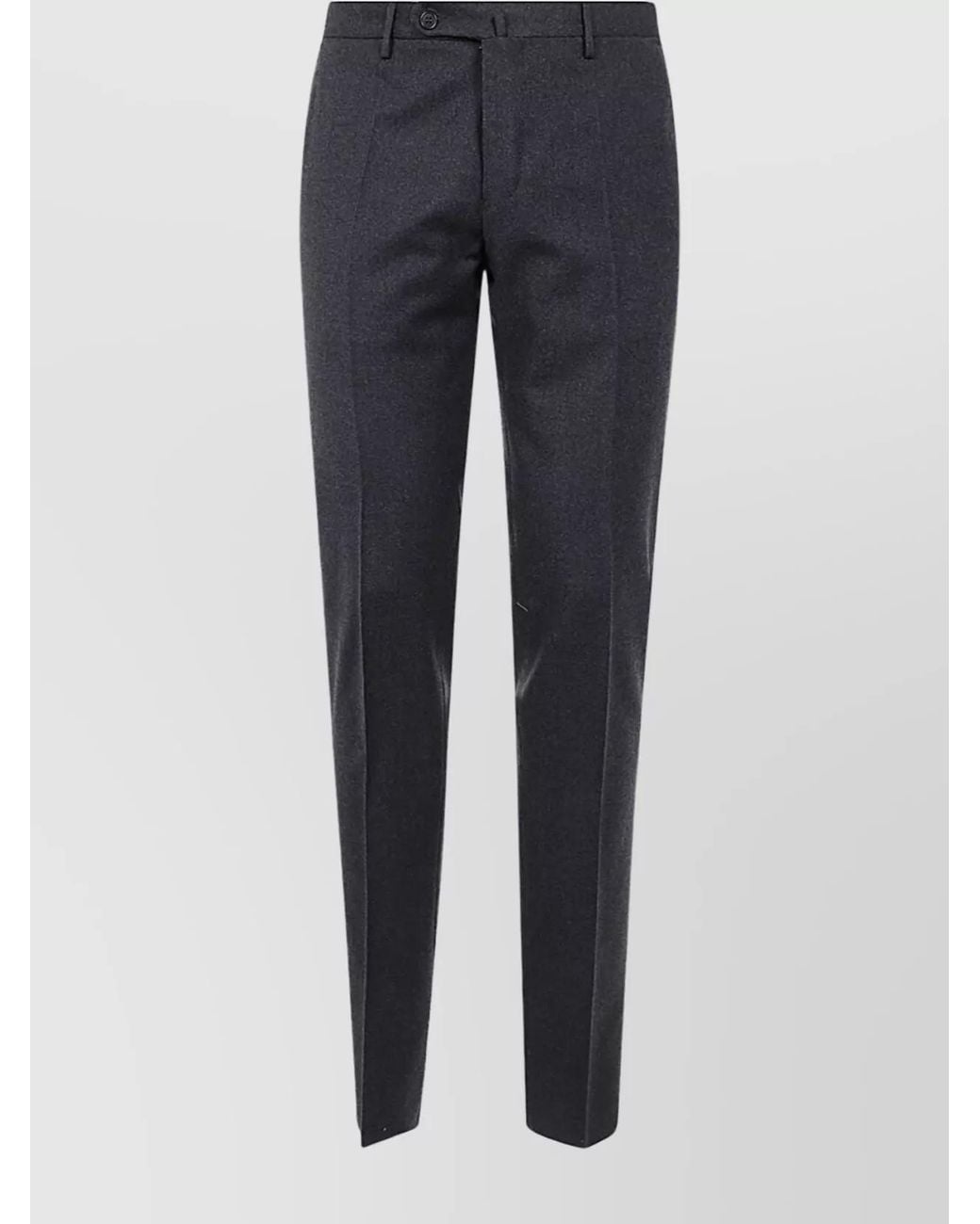 Incotex Blue Virgin Wool Tailored Trousers for men