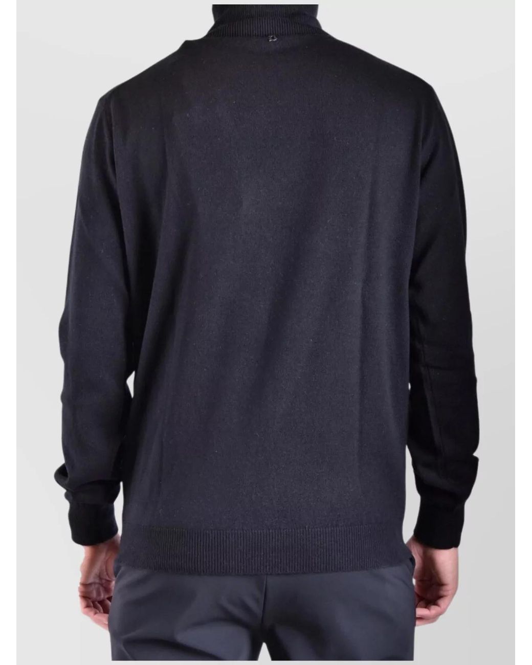 Dondup Black Cashmere Wool Jumper for men