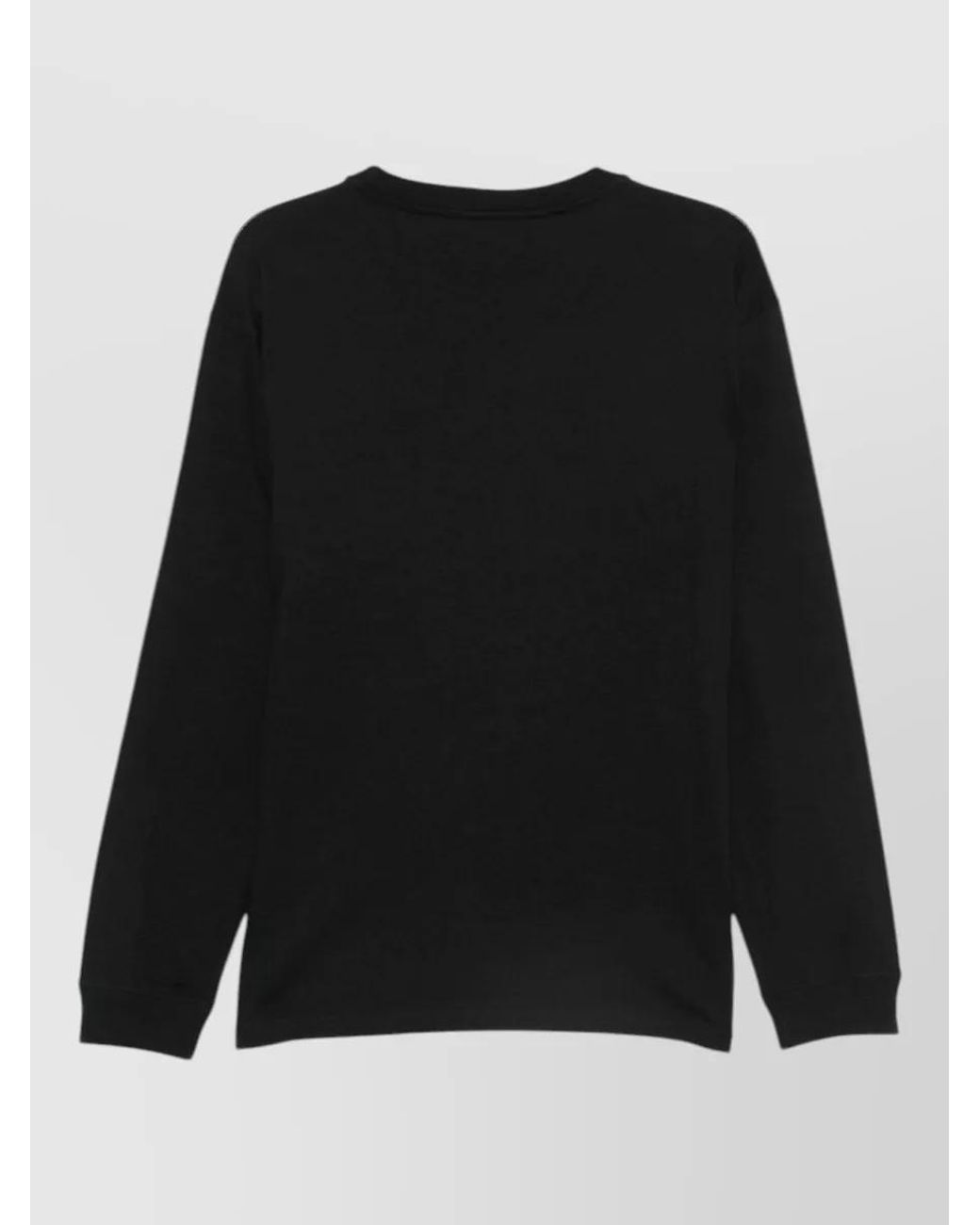 Valentino Black Logo-Print Cotton Long-Sleeve T-Shirt for men