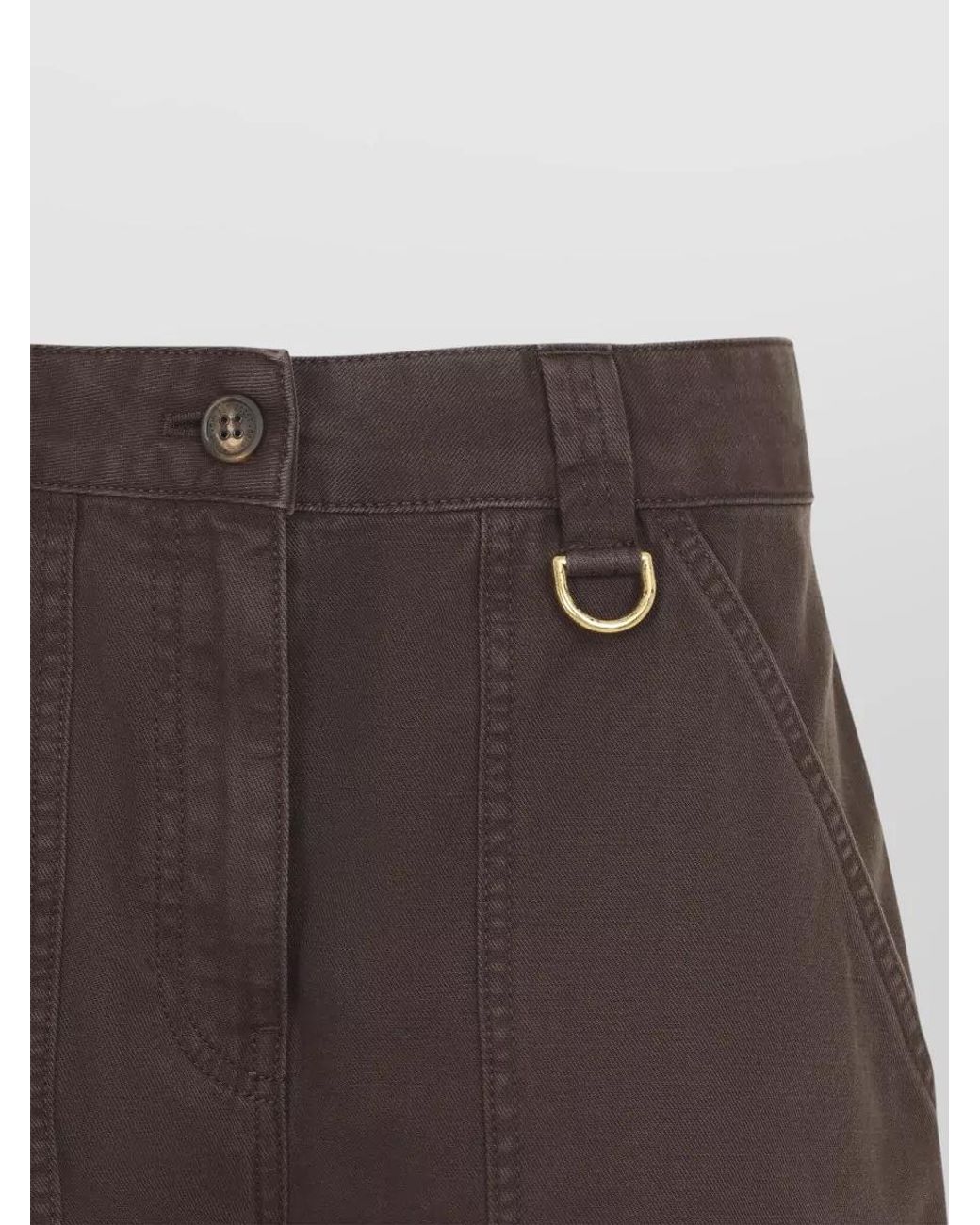 Golden Goose Deluxe Brand Brown Denim Cargo Pants