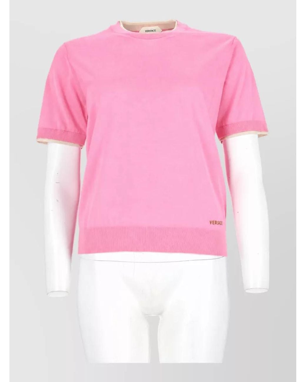 Versace Pink Wool T-Shirt