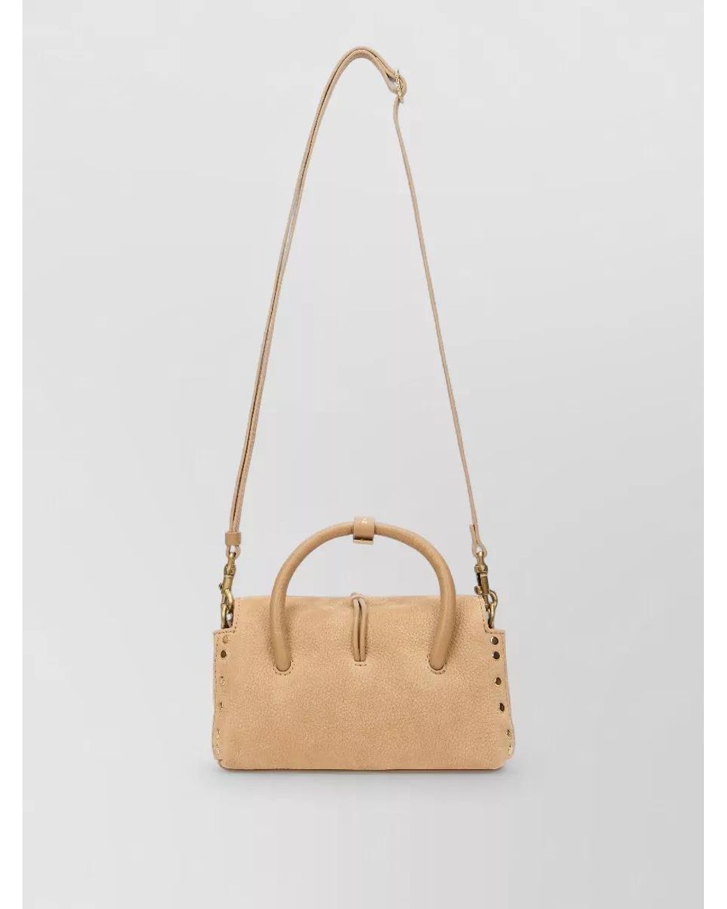 Zanellato Natural Lambskin Leather Shoulder Bag
