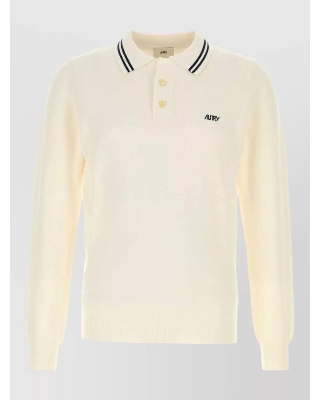 Autry Natural Fine-Knit Polo Sweater for men