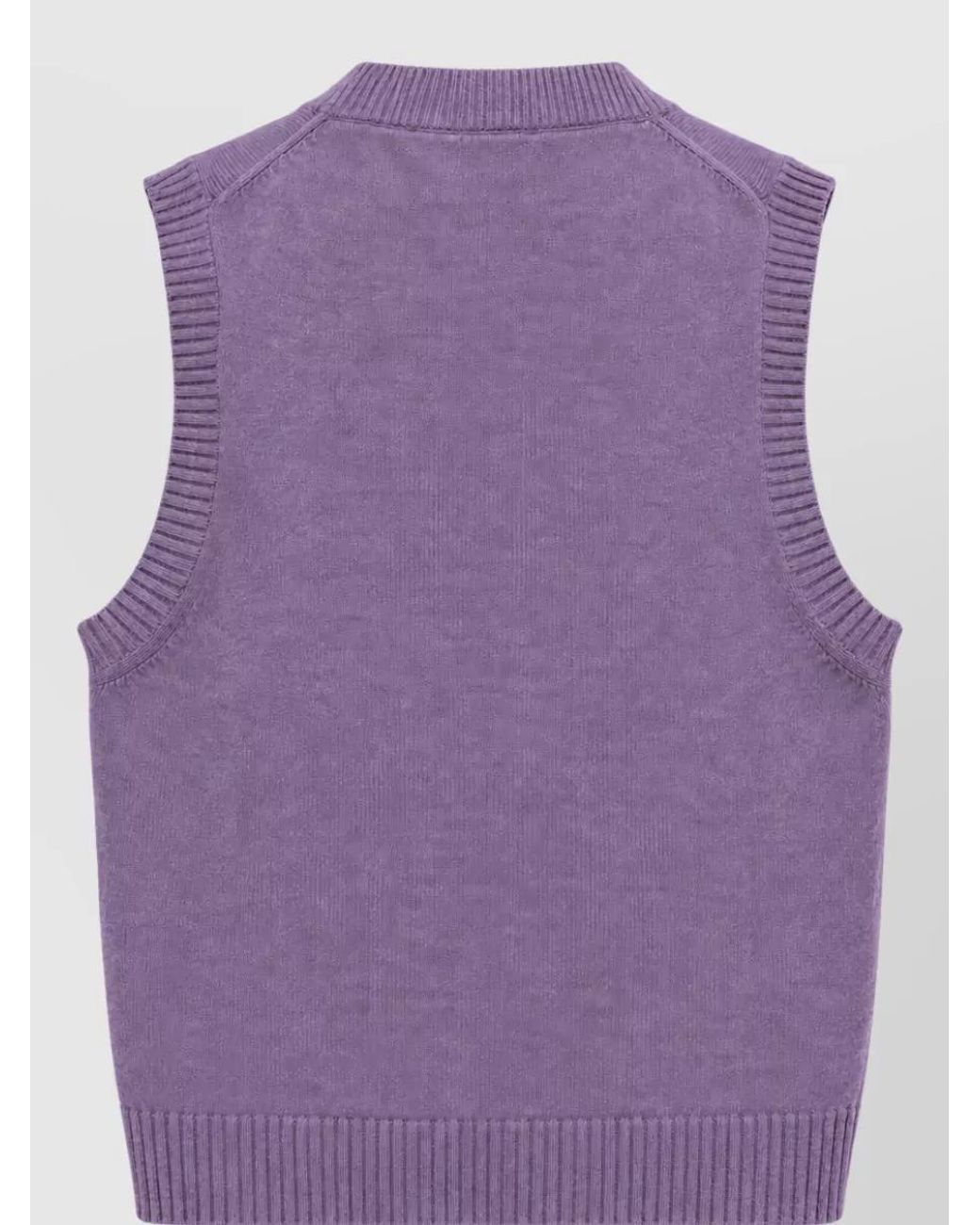 Ganni Purple Wool Tank Top