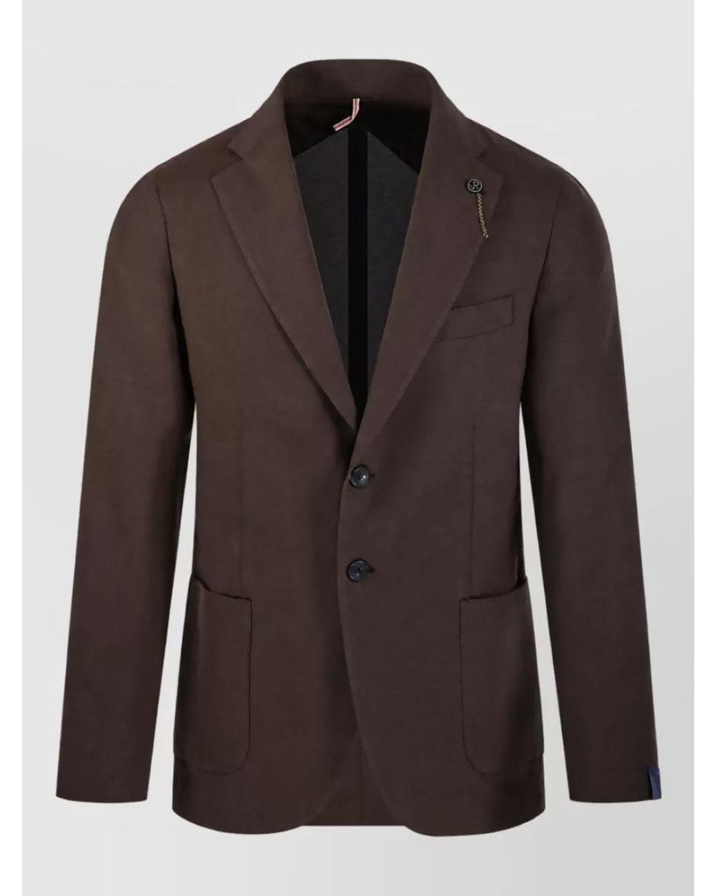 Santaniello Brown Single-Breasted Suit for men