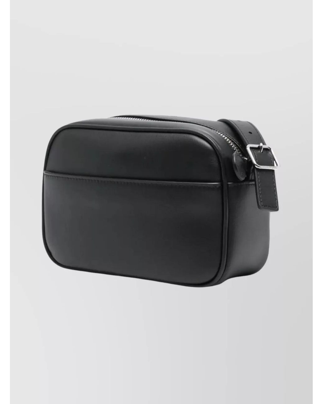 Courreges Black Réadition Leather Camera Bag