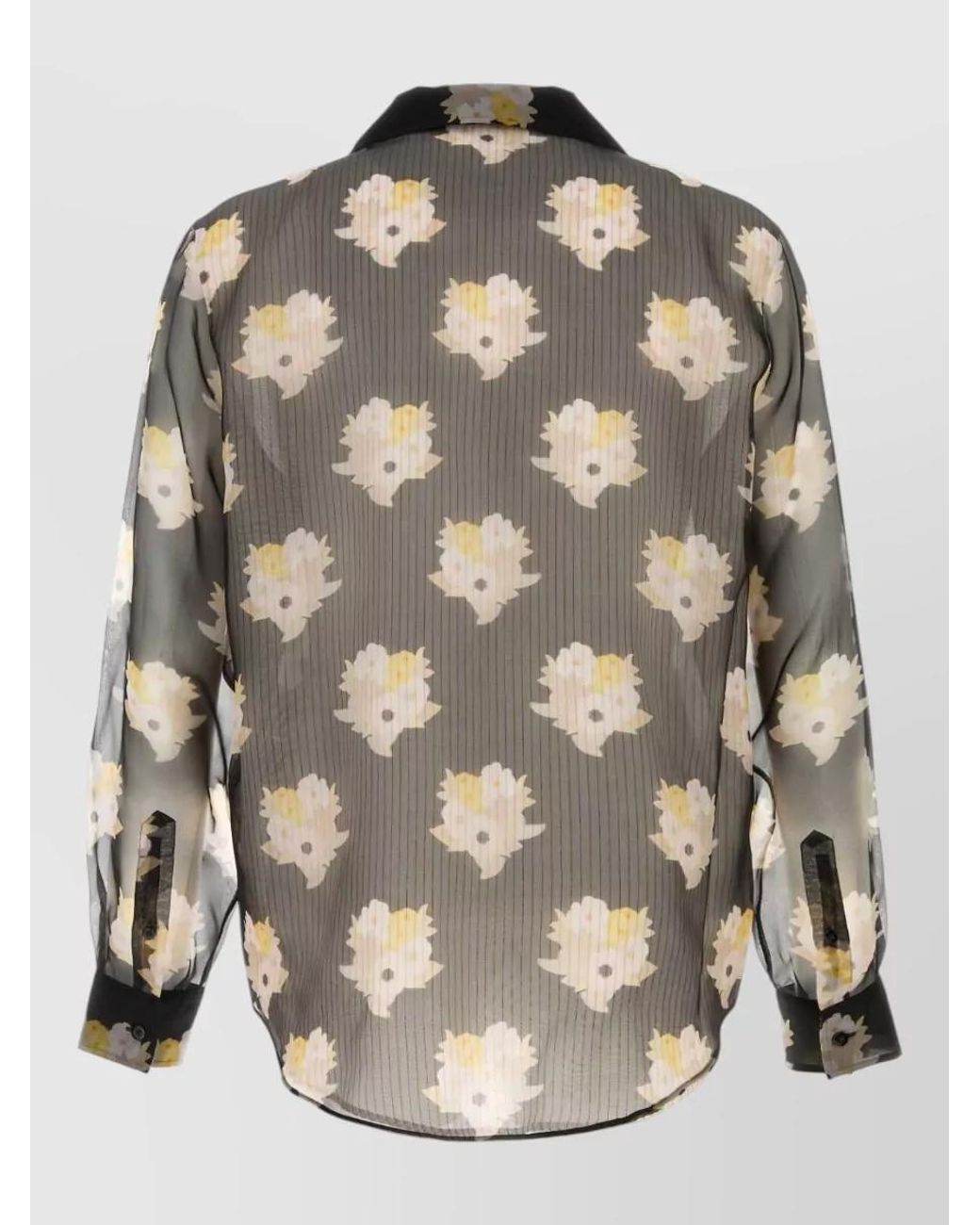 Fendi Multicolor Silk Oversized Printed Shirt for men