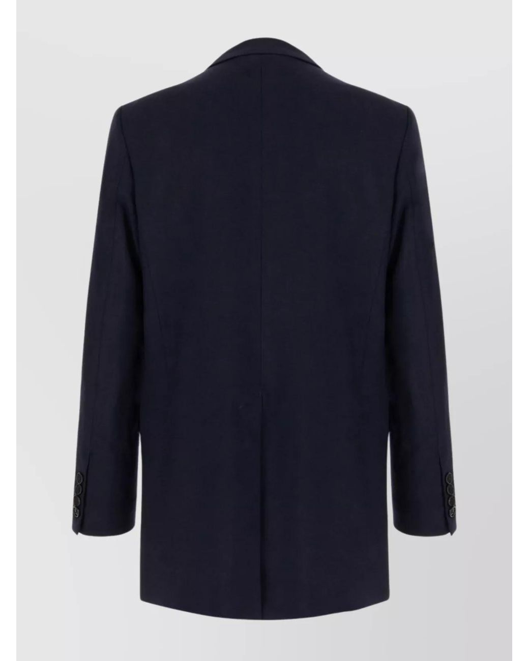AMI Blue Virgin Wool Oversized Double-Breasted Blazer for men