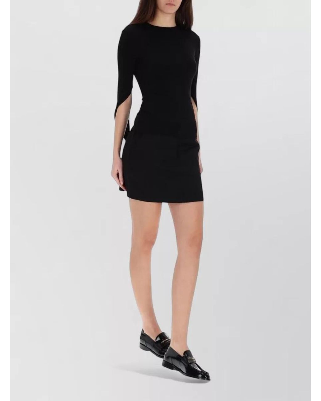 Alexander Wang Black Draped Slim-Fit Top