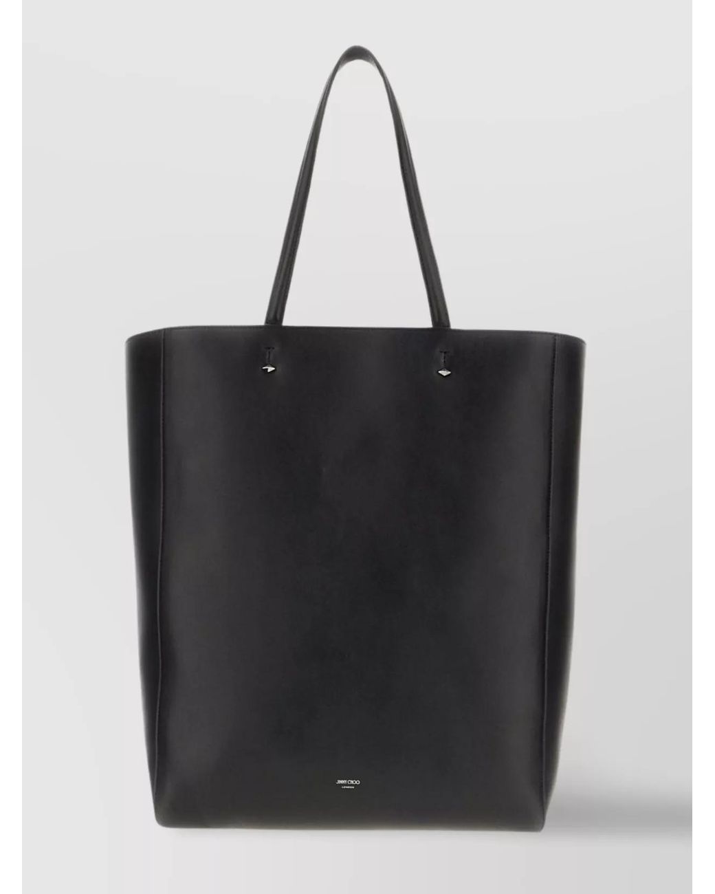 Jimmy Choo Black Studded Leather Tote Bag for men