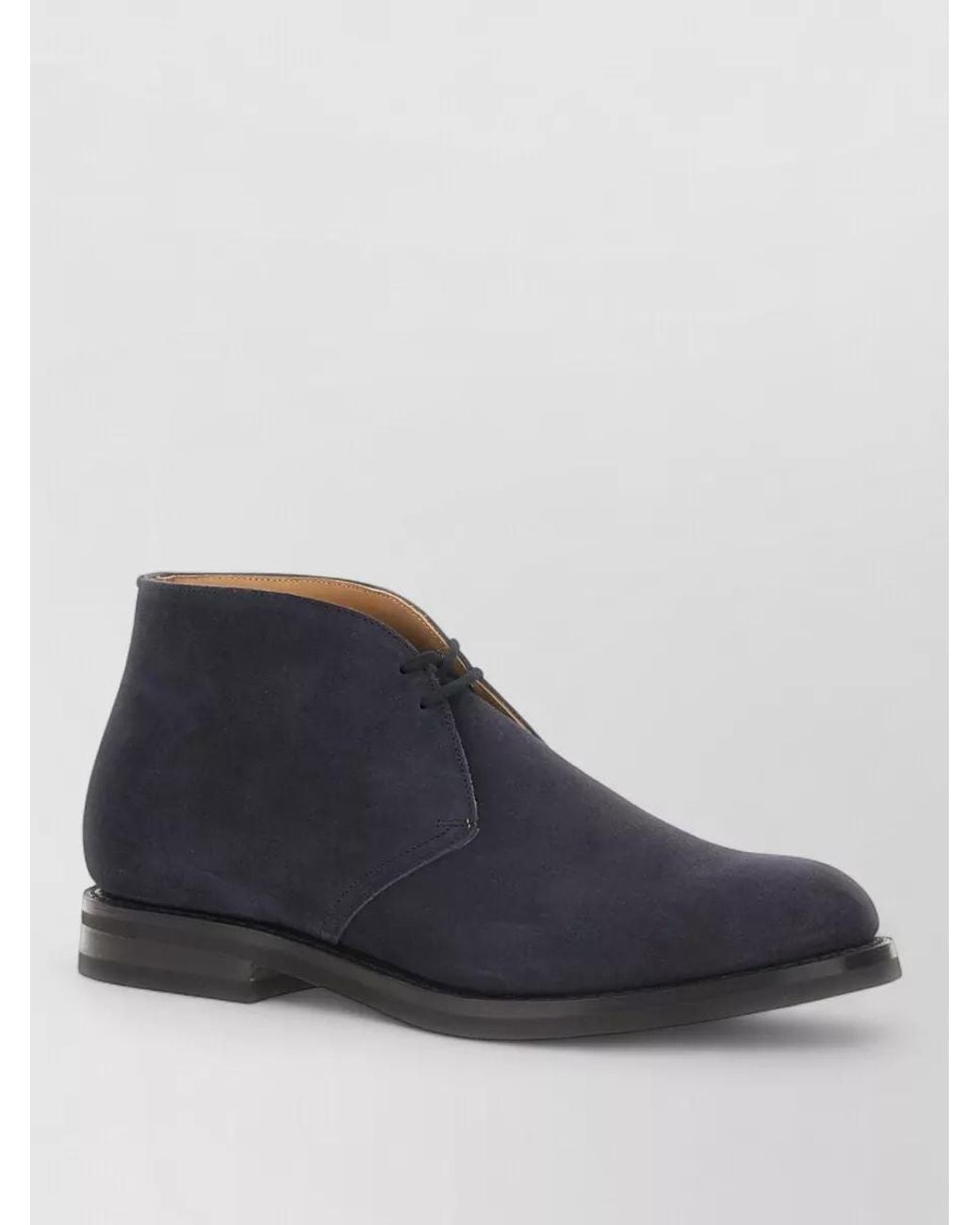 Church's Blue Suede Leather Ankle Boots for men