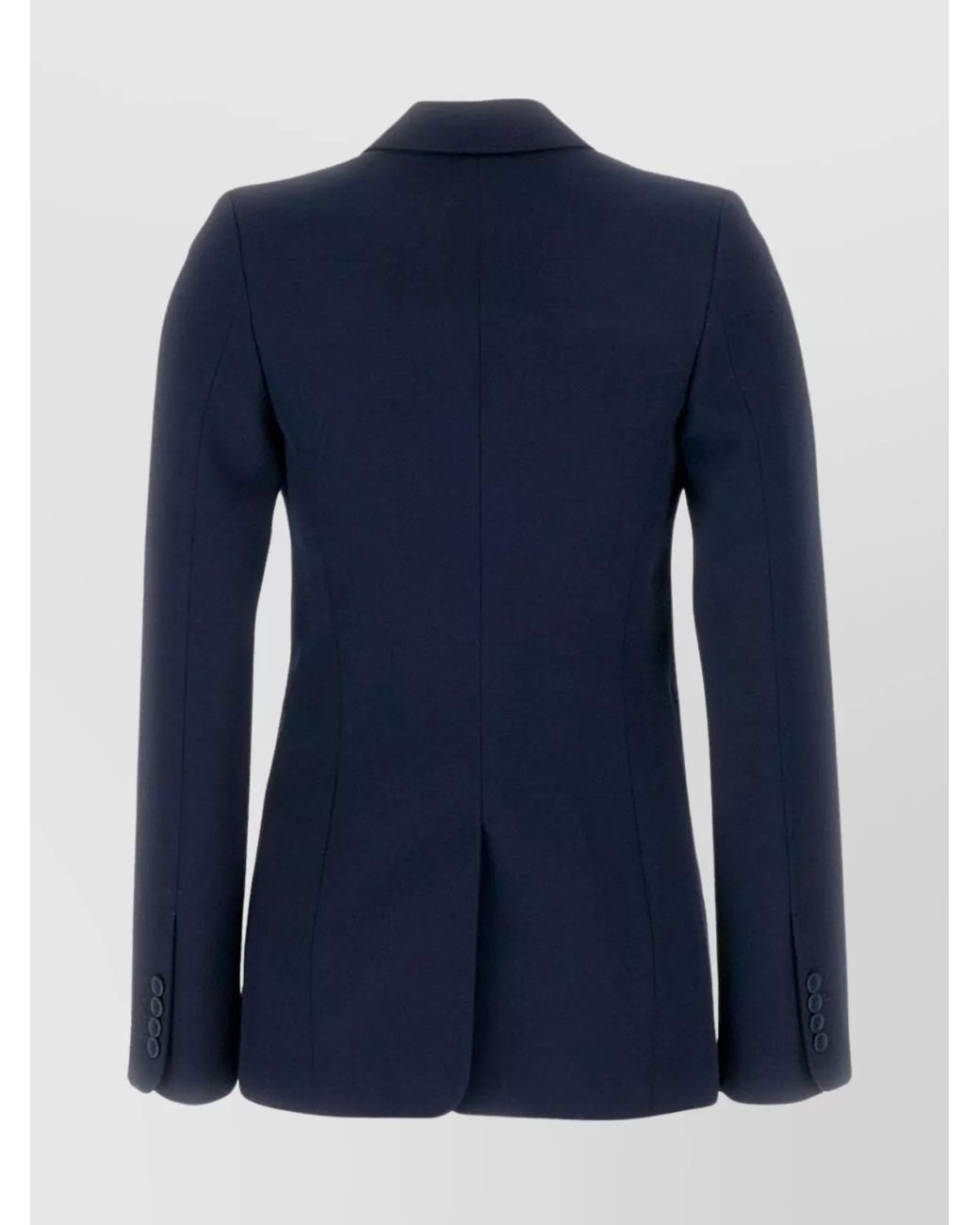 Off-White c/o Virgil Abloh Blue Wool Belted Single-Breasted Blazer