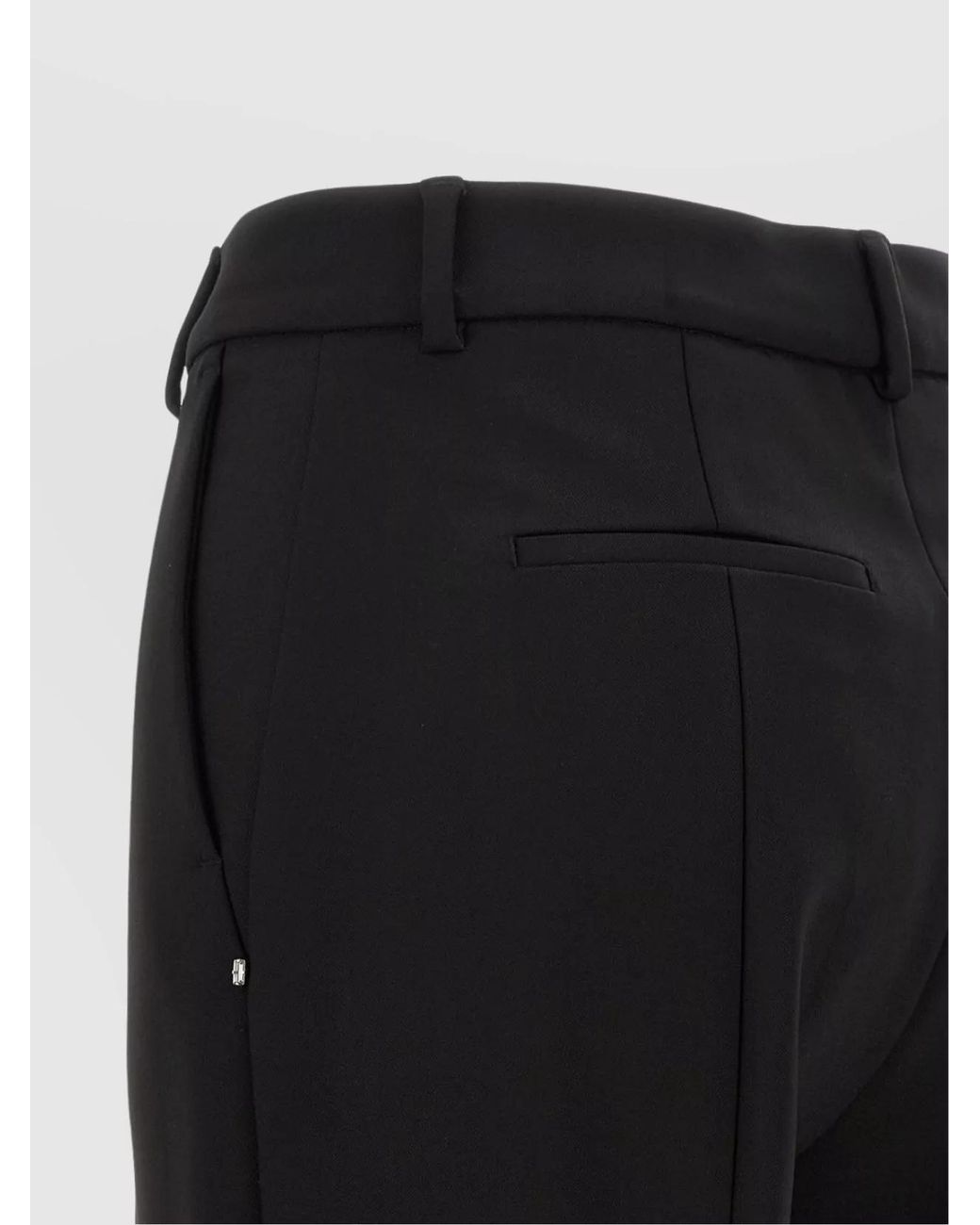 Sportmax Black Viscose Tailored Trousers