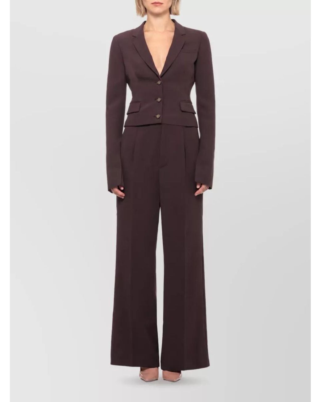 ANDAMANE Multicolor Crepe Long-Sleeve Blazer