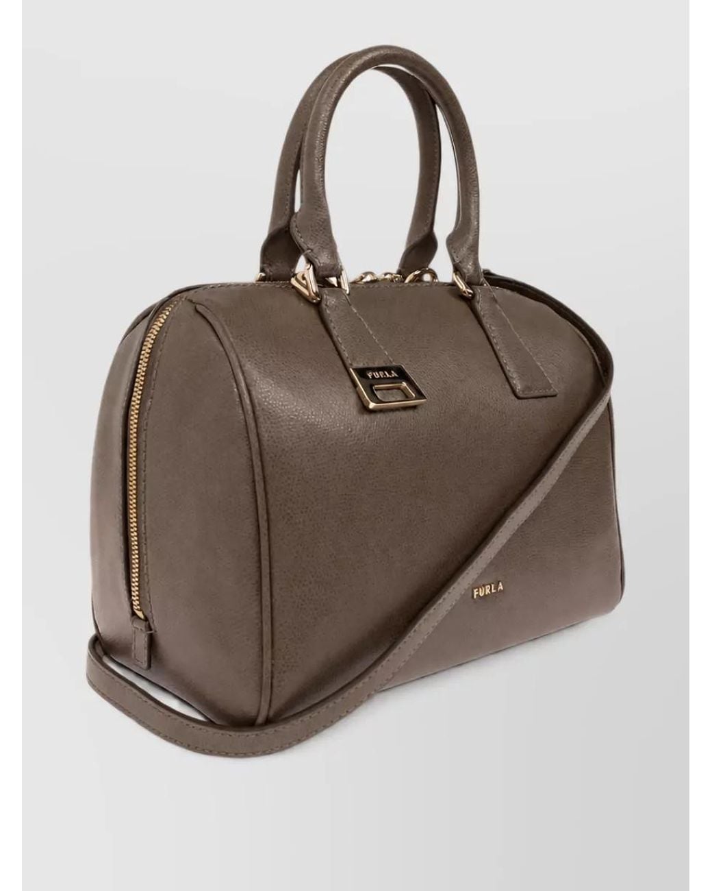 Furla Brown Na Leather Shoulder Bag