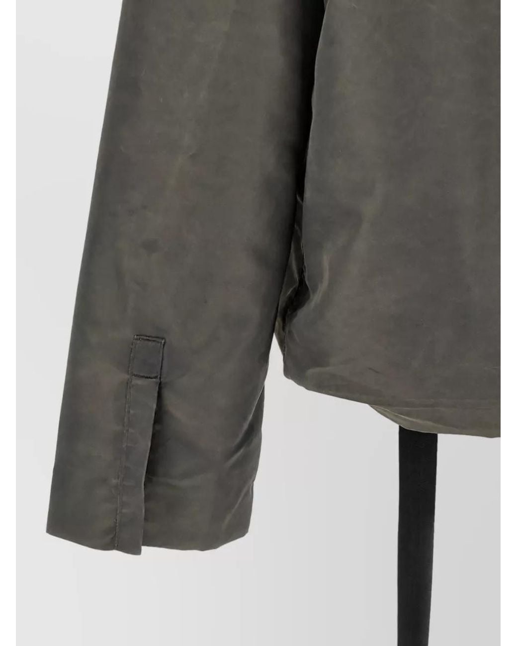 Rick Owens Gray Padded Coat for men