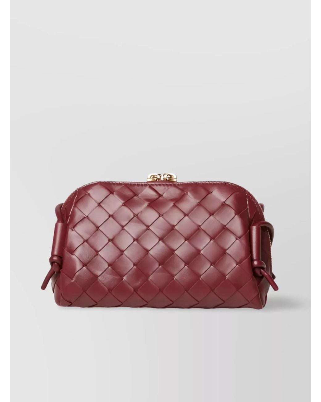 Bottega Veneta Red Concert Pouch Lambskin Shoulder Bag