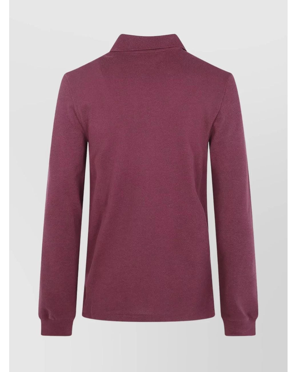 Polo Ralph Lauren Red Long-Sleeve Knit Polo Shirt for men